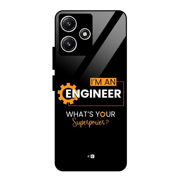 Engineer Superpower Glass Back Case for Poco M6 Pro