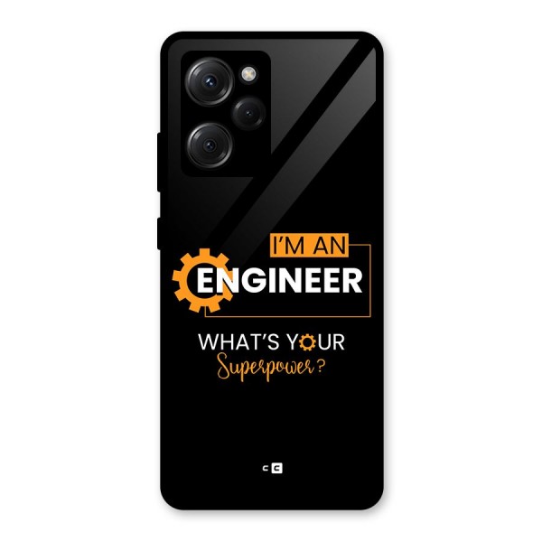 Engineer Superpower Glass Back Case for Poco X5 Pro