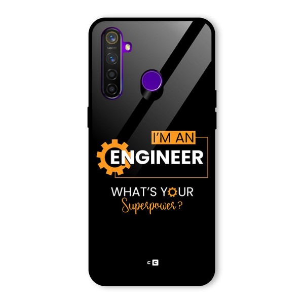 Engineer Superpower Glass Back Case for Realme 5 Pro