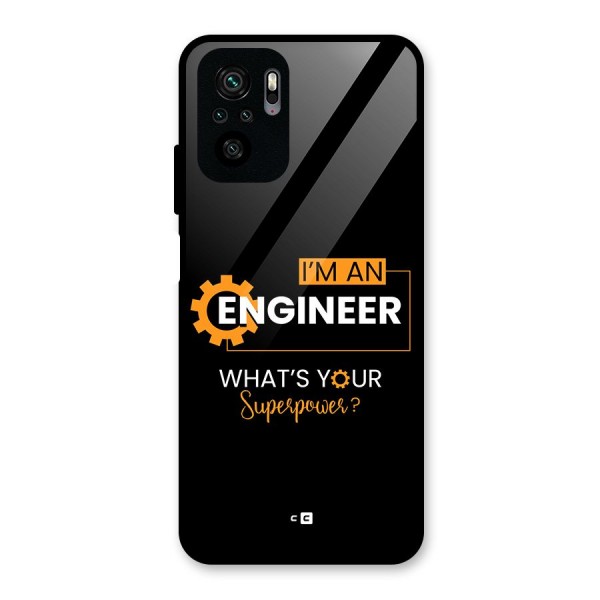 Engineer Superpower Glass Back Case for Redmi Note 10