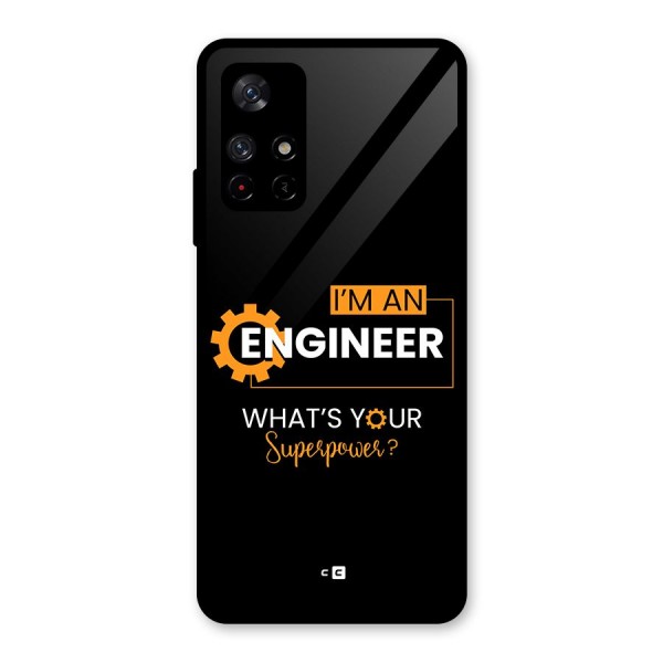 Engineer Superpower Glass Back Case for Redmi Note 11T 5G