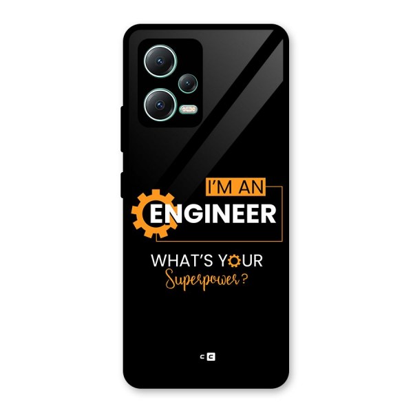 Engineer Superpower Glass Back Case for Redmi Note 12 5G