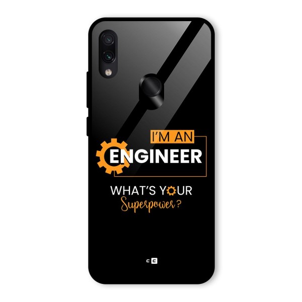 Engineer Superpower Glass Back Case for Redmi Note 7