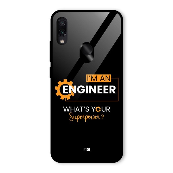 Engineer Superpower Glass Back Case for Redmi Note 7S