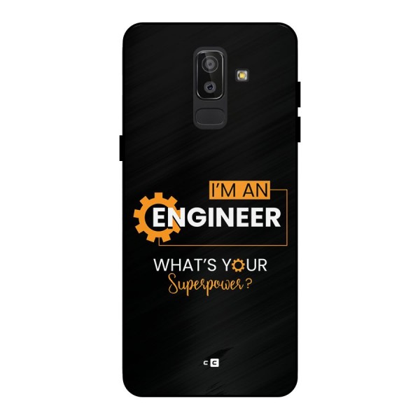 Engineer Superpower Metal Back Case for Galaxy J8