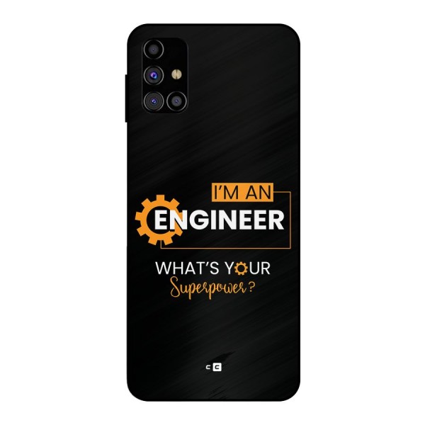 Engineer Superpower Metal Back Case for Galaxy M31s