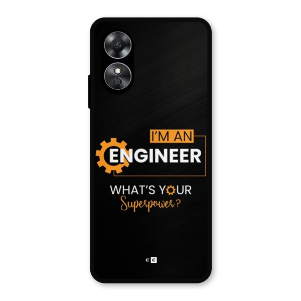 Engineer Superpower Metal Back Case for Oppo A17