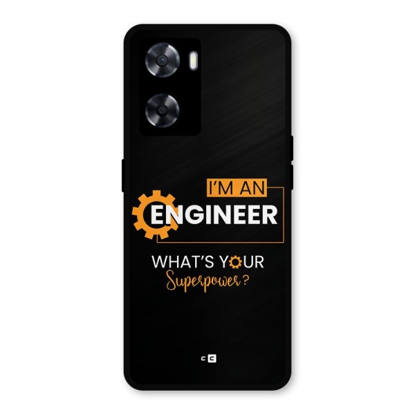 Engineer Superpower Metal Back Case for Oppo A57 2022