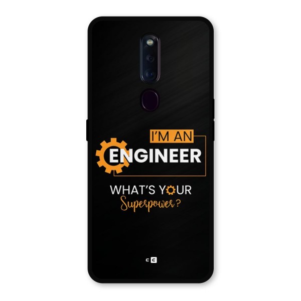 Engineer Superpower Metal Back Case for Oppo F11 Pro