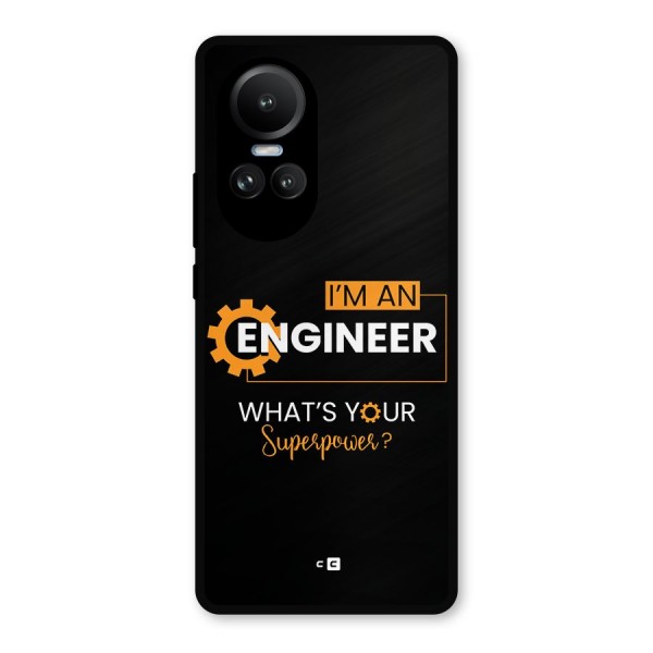 Engineer Superpower Metal Back Case for Oppo Reno10