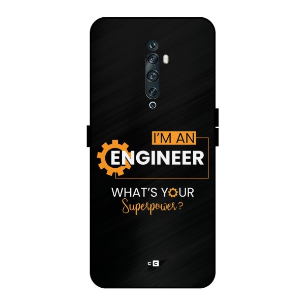 Engineer Superpower Metal Back Case for Oppo Reno2 F