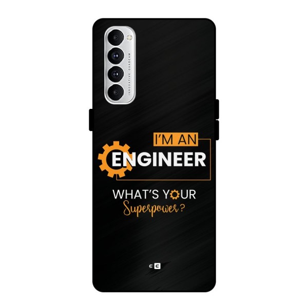 Engineer Superpower Metal Back Case for Oppo Reno4 Pro