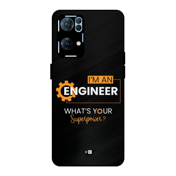 Engineer Superpower Metal Back Case for Oppo Reno7 Pro 5G