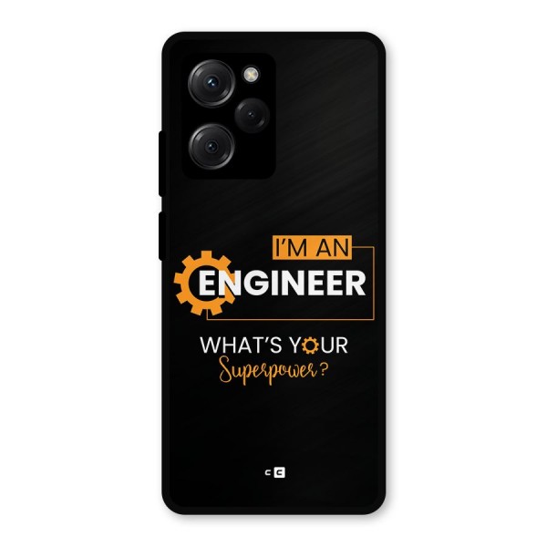 Engineer Superpower Metal Back Case for Poco X5 Pro