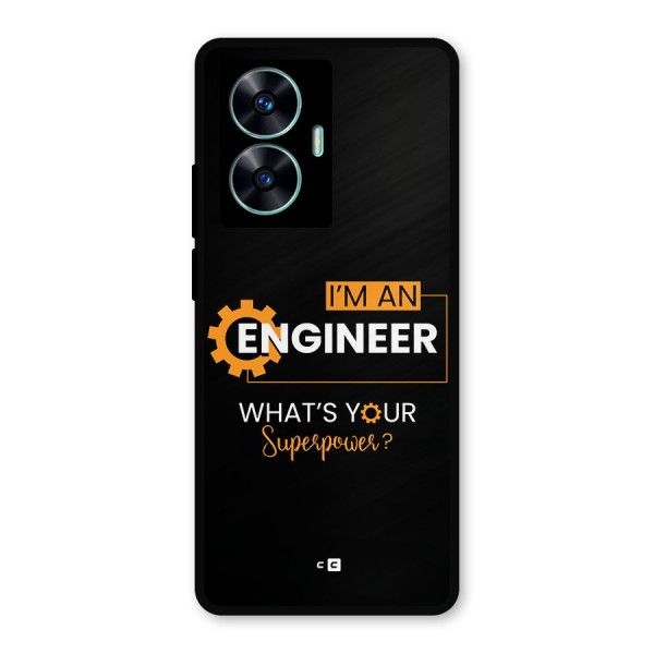 Engineer Superpower Metal Back Case for Realme Narzo N55