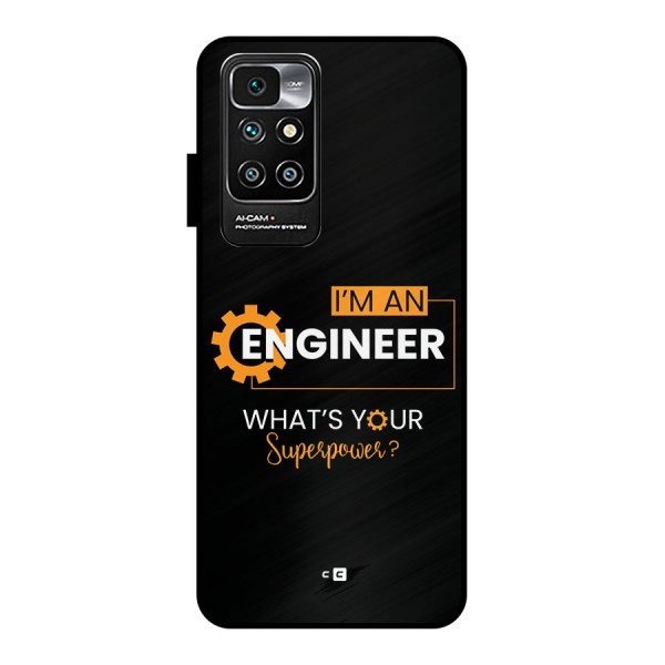 Engineer Superpower Metal Back Case for Redmi 10 Prime