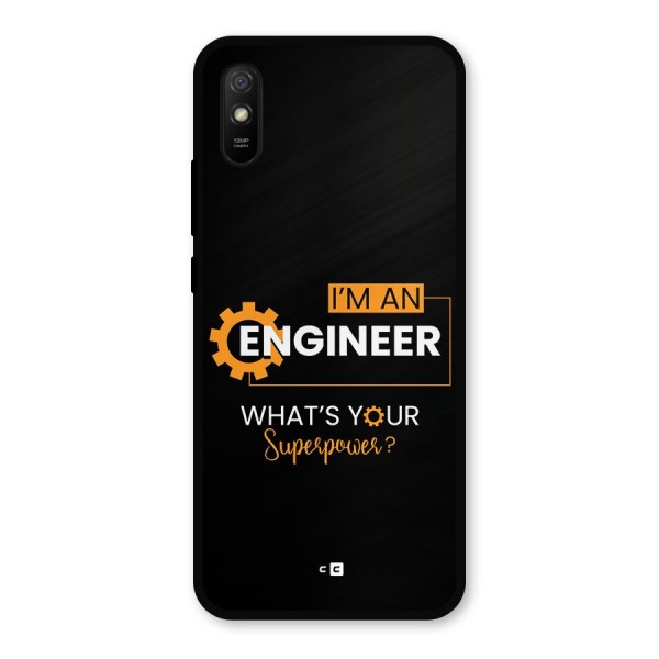 Engineer Superpower Metal Back Case for Redmi 9i