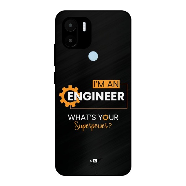 Engineer Superpower Metal Back Case for Redmi A1 Plus
