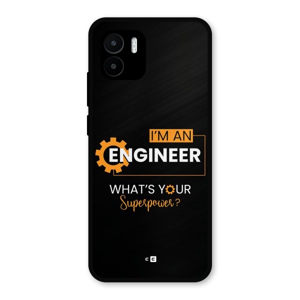 Engineer Superpower Metal Back Case for Redmi A2