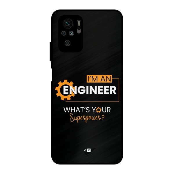 Engineer Superpower Metal Back Case for Redmi Note 10