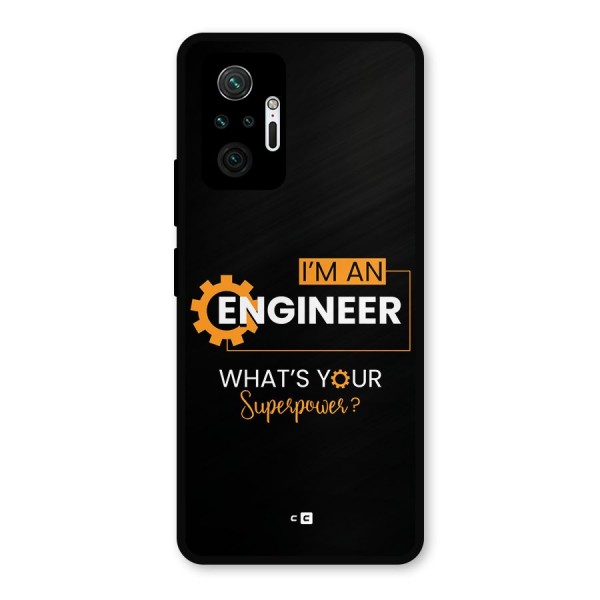 Engineer Superpower Metal Back Case for Redmi Note 10 Pro