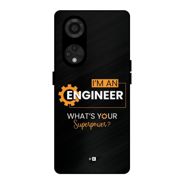 Engineer Superpower Metal Back Case for Reno8 T 5G