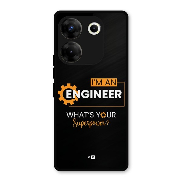 Engineer Superpower Metal Back Case for Tecno Camon 20 Pro