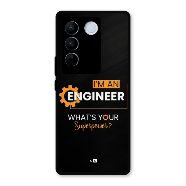 Engineer Superpower Metal Back Case for Vivo V27 Pro