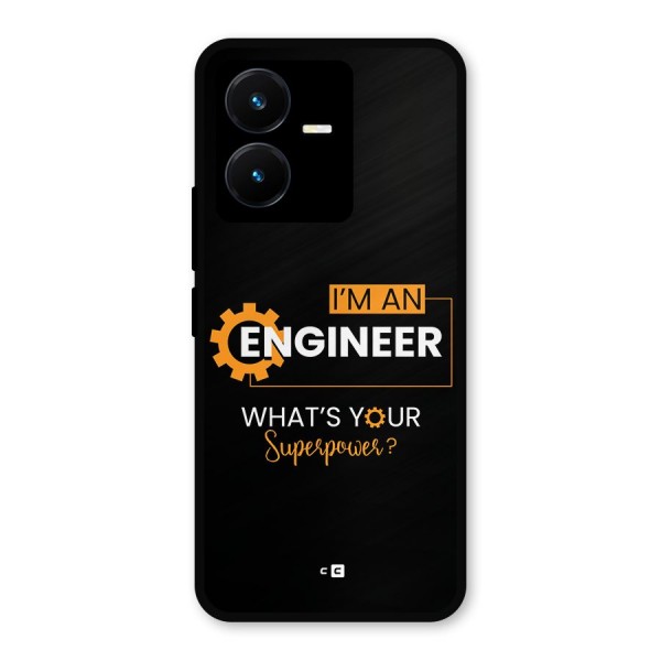 Engineer Superpower Metal Back Case for Vivo Y22s