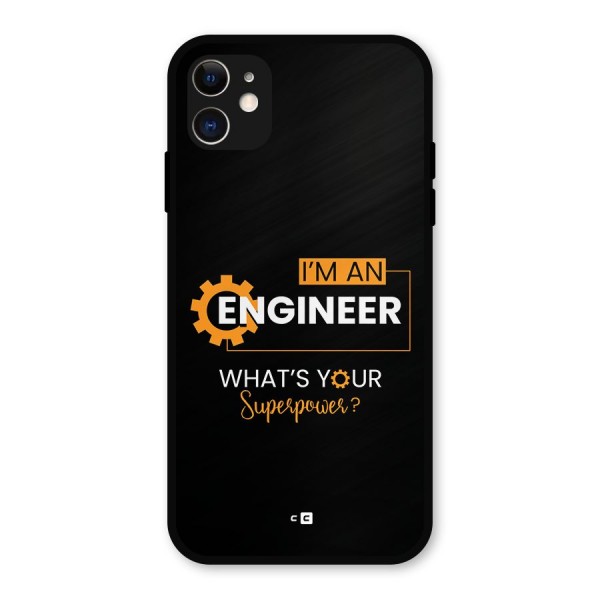 Engineer Superpower Metal Back Case for iPhone 11