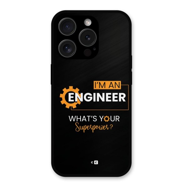 Engineer Superpower Metal Back Case for iPhone 15 Pro