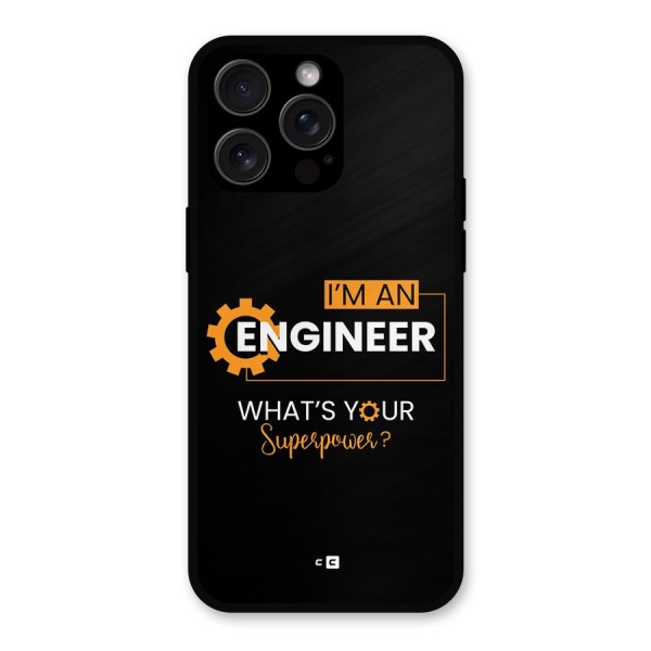 Engineer Superpower Metal Back Case for iPhone 15 Pro Max