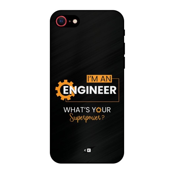 Engineer Superpower Metal Back Case for iPhone 8