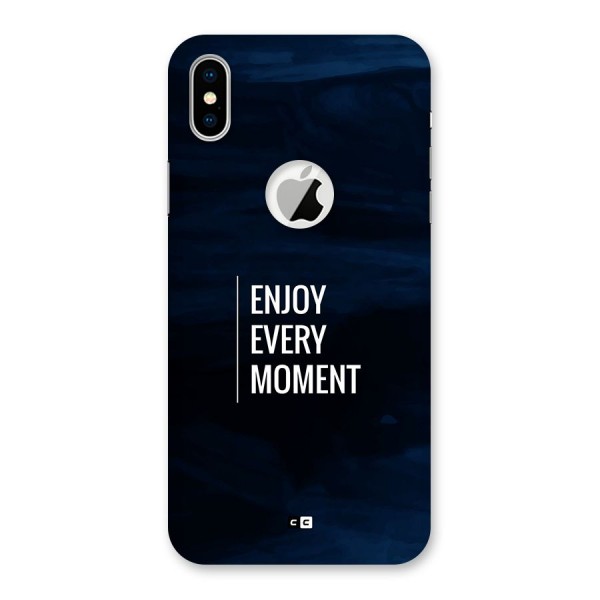 Enjoy Always Back Case for iPhone XS Logo Cut