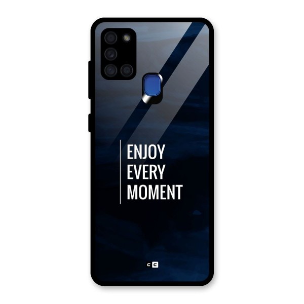 Enjoy Always Glass Back Case for Galaxy A21s