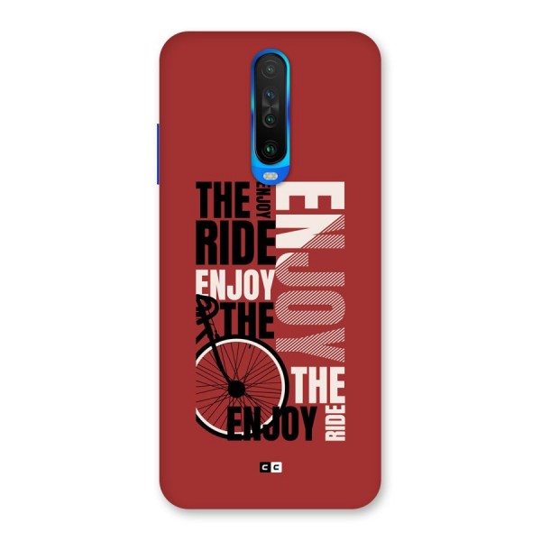 Enjoy The Ride Back Case for Poco X2