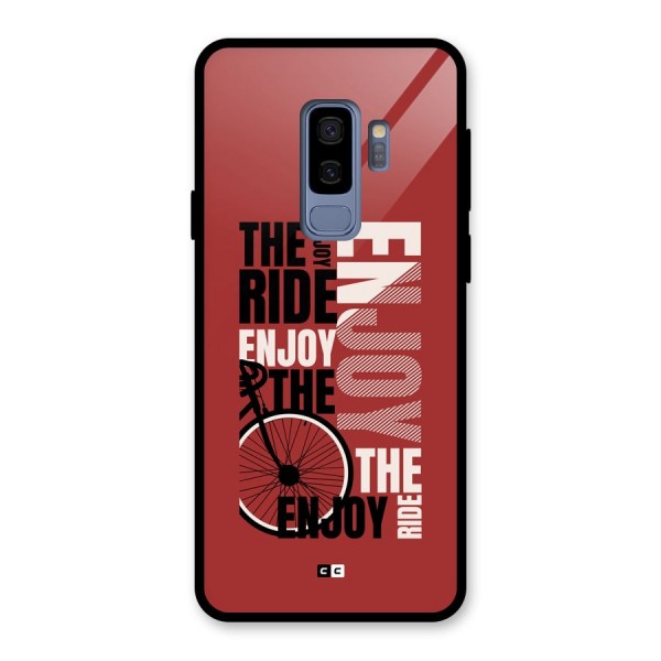 Enjoy The Ride Glass Back Case for Galaxy S9 Plus