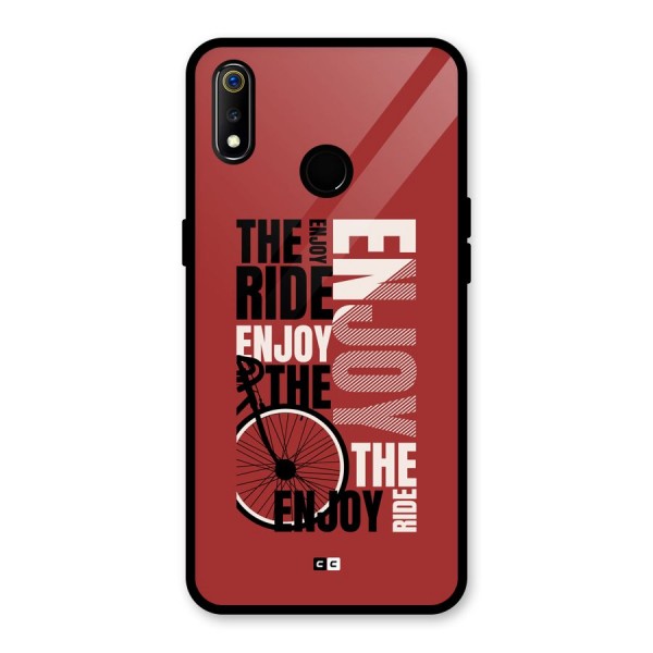 Enjoy The Ride Glass Back Case for Realme 3