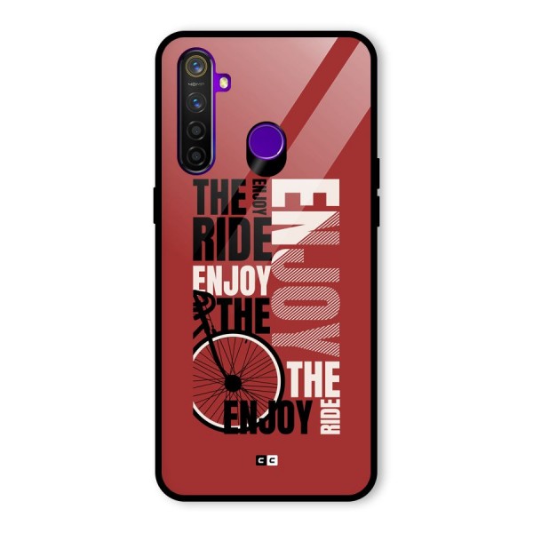 Enjoy The Ride Glass Back Case for Realme 5 Pro