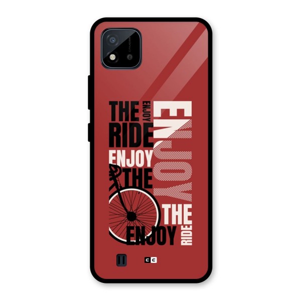 Enjoy The Ride Glass Back Case for Realme C11 2021