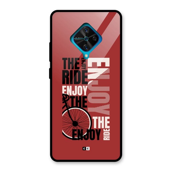 Enjoy The Ride Glass Back Case for Vivo S1 Pro