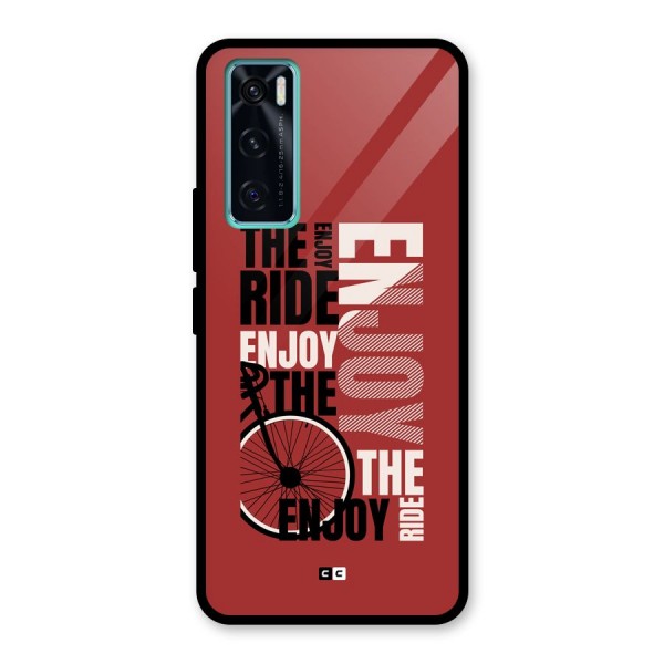 Enjoy The Ride Glass Back Case for Vivo V20 SE