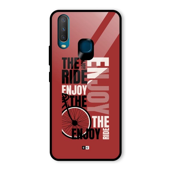 Enjoy The Ride Glass Back Case for Vivo Y17