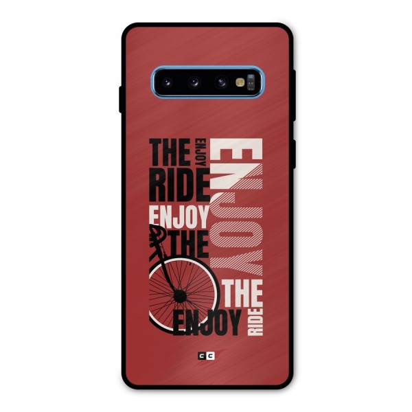 Enjoy The Ride Metal Back Case for Galaxy S10