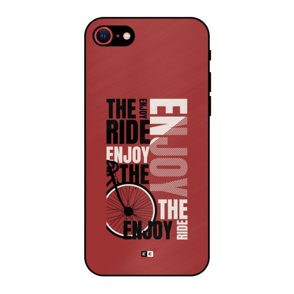 Enjoy The Ride Metal Back Case for iPhone 8