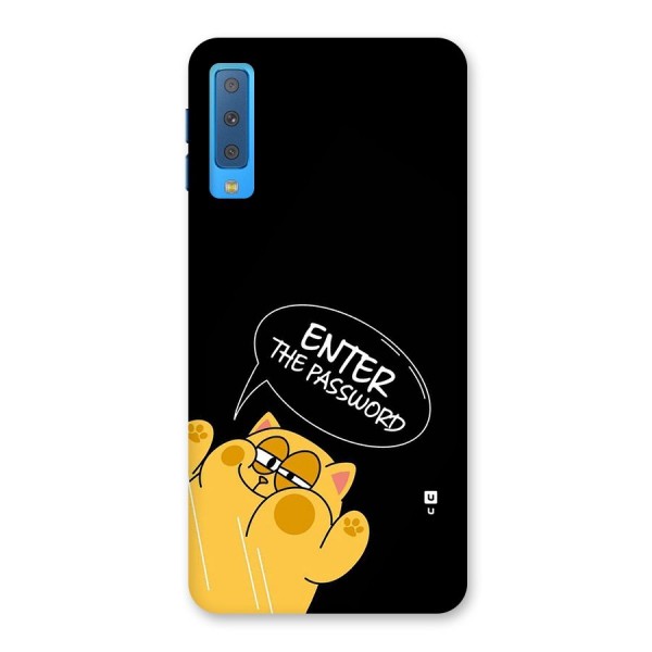 Enter The Password Back Case for Galaxy A7 (2018)