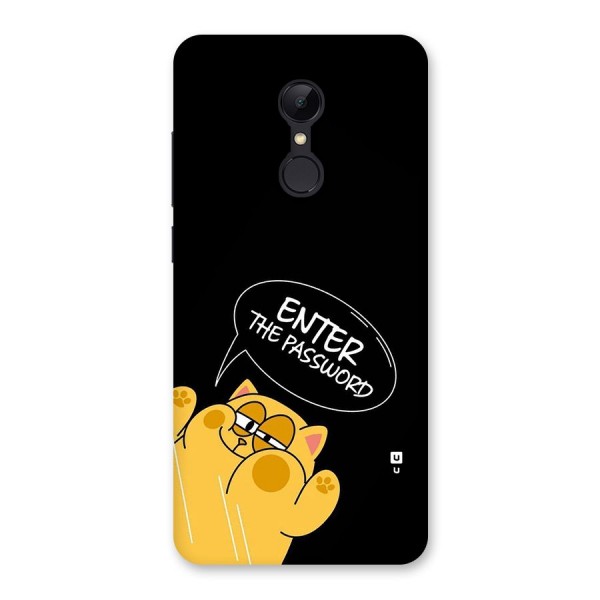 Enter The Password Back Case for Redmi 5