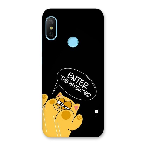 Enter The Password Back Case for Redmi 6 Pro