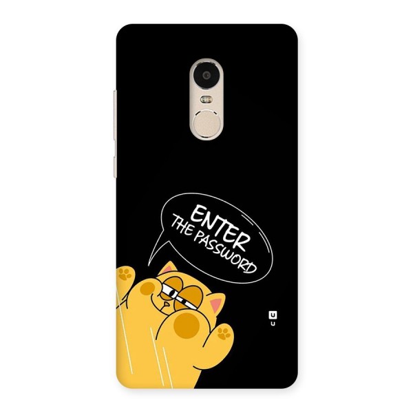 Enter The Password Back Case for Redmi Note 4