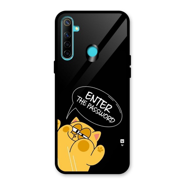 Enter The Password Glass Back Case for Realme 5